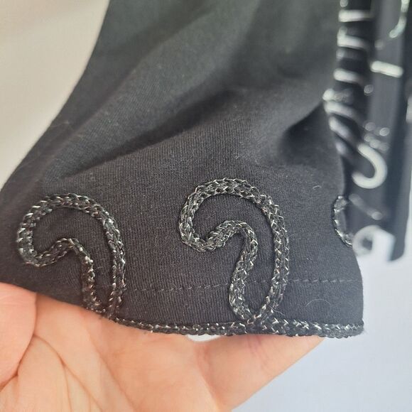 Maggie Womens Open Front Cardigan Embroidered Lightweight Whimsigoth Boho 5X - Picture 6 of 12